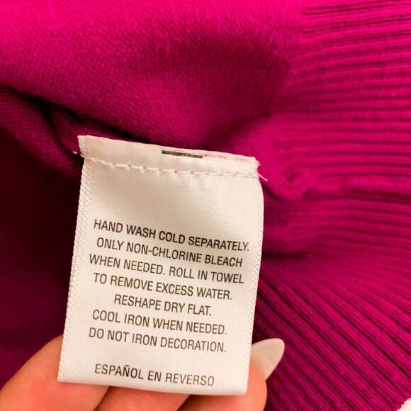 Top Knits Fuchsia Pink Front Button Down Cardigan - Picture 4 of 5